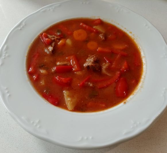 Goulash de ternera en cocción lenta (TM6)