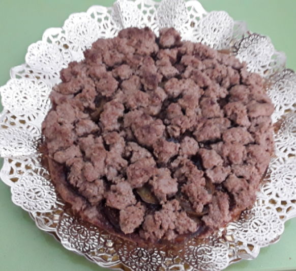 Tarta integral de higos frescos